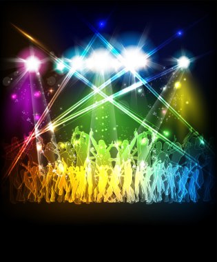 Abstract party sound background clipart