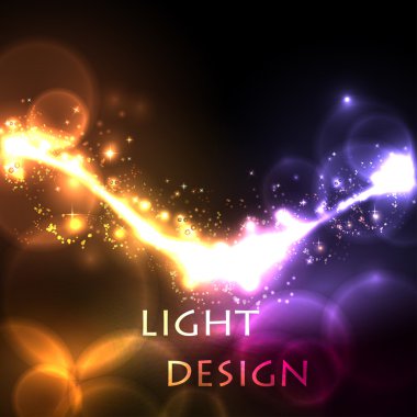 Creative light design idea clipart