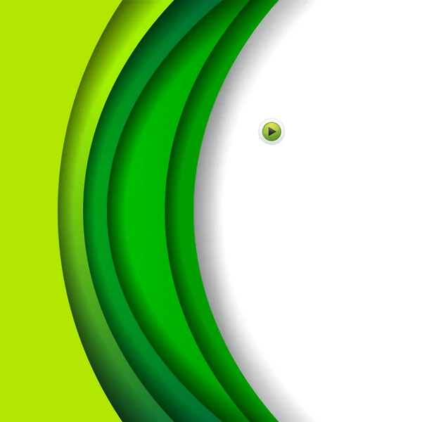 カスタム テキスト コピー スペースで抽象的な緑の背景 — ストックベクタ