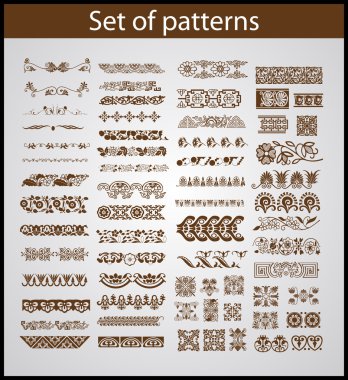 Set of vector patterns for design