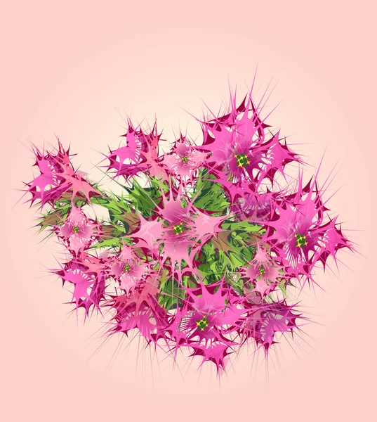 背景の花の抽象的な設計 — ストックベクタ