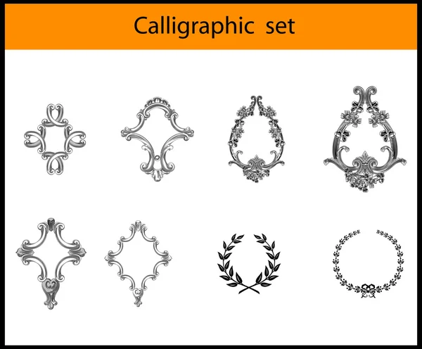 Calligraphic vintage design element — Stock Vector