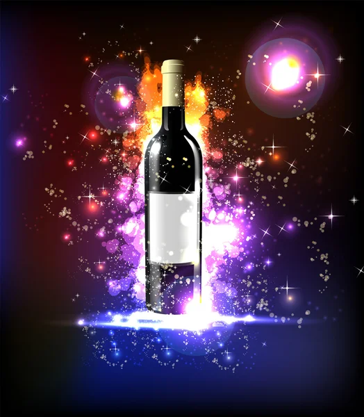 Неоновые вина — стоковый вектор