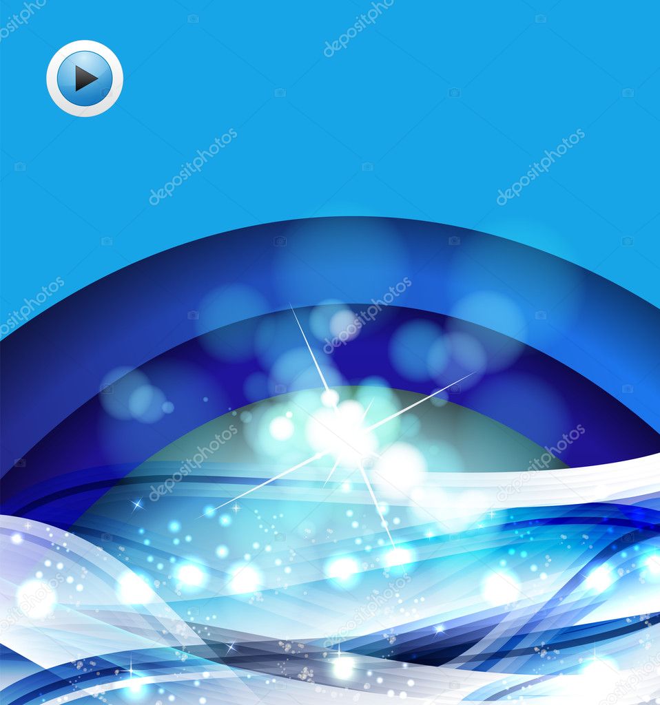 Abstract blue background with custom text — Stock Vector © vectorguru ...