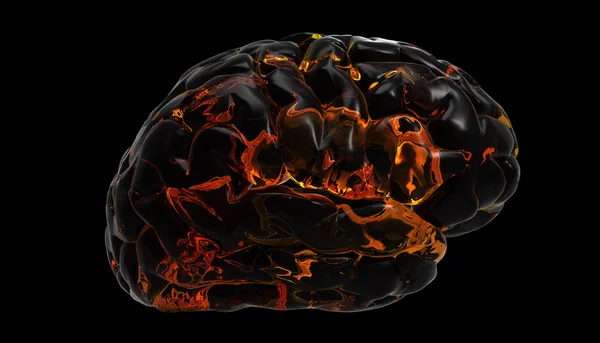 뇌 불 디자인 — 스톡 사진