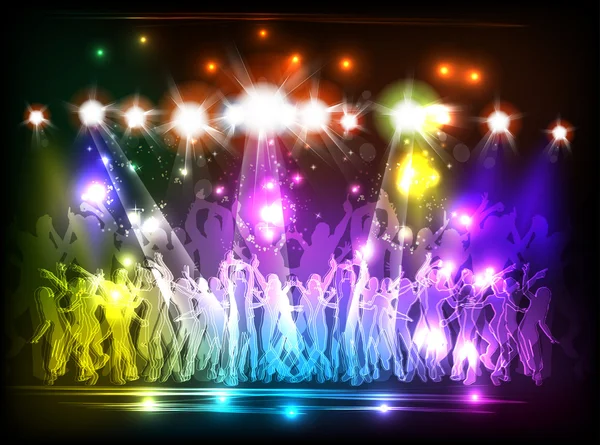 Κόμμα club φωτός και χορού — Διανυσματικό Αρχείο