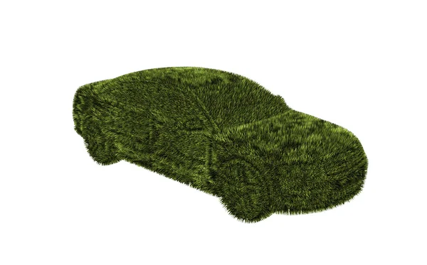 Концепция травяного автомобиля — стоковое фото