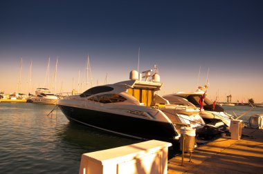 Sotogrande marina and urbanisation in andalusia, spain. Near Gibraltar and Malaga clipart