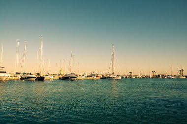 Sotogrande marina and urbanisation in andalusia, spain. Near Gibraltar and Malaga clipart