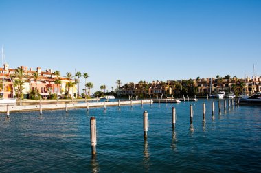 Sotogrande urbanisation and marina clipart