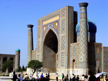 anıt mimari şehir Semerkant Özbekistan
