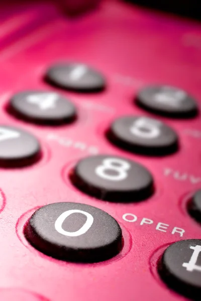 Telefone vermelho close-up — Fotografia de Stock
