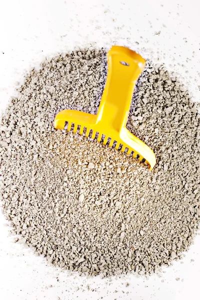 Granulat sand för husdjur toalett — Stockfoto