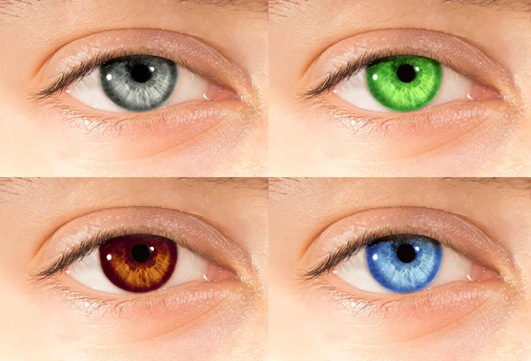 Farbige Augen lizenzfreie Stockbilder