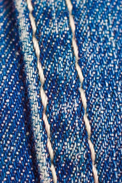 Primo piano di jeans blu — Foto Stock