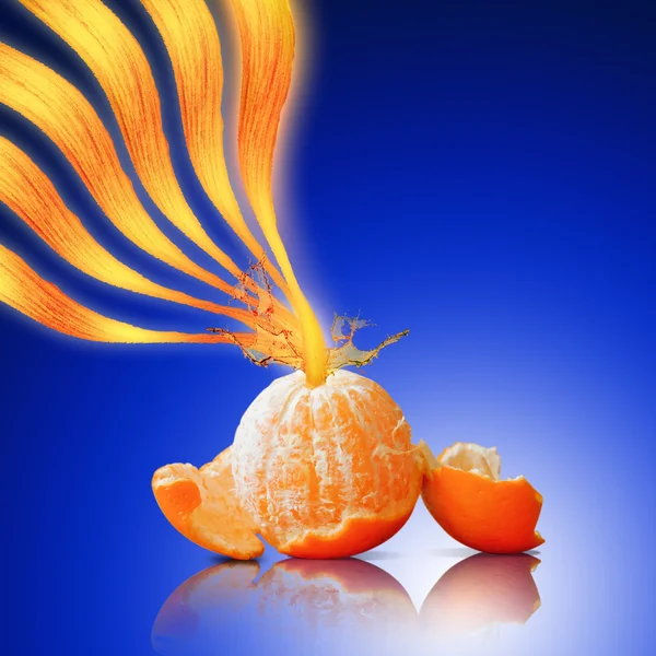 Апельсиновий сік бризок — стокове фото