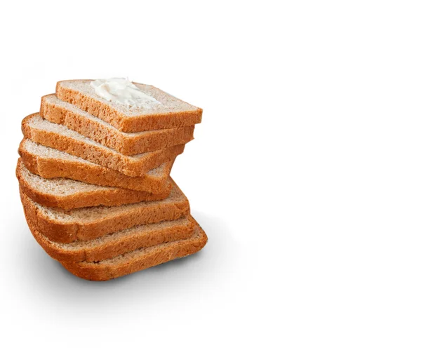 Řez bochník chleba — Stock fotografie