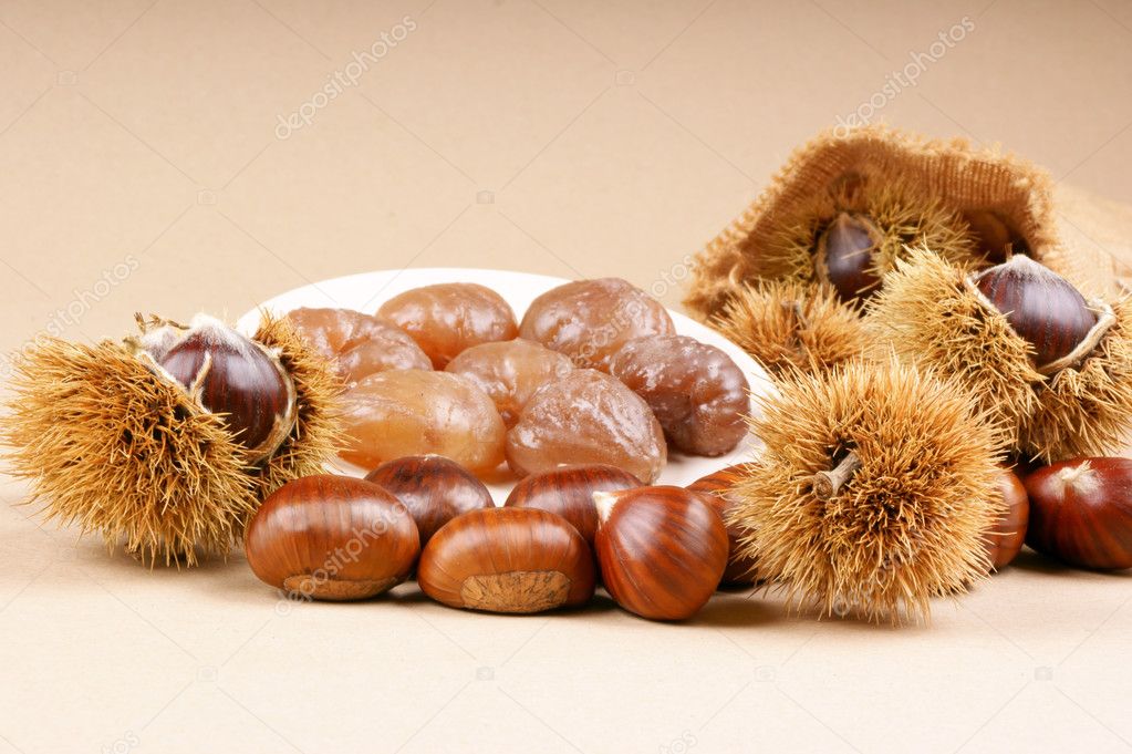 Chestnuts and marron glacé