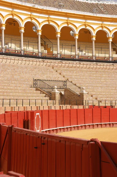 Detail van de plaza de toros in Sevilla — Stockfoto