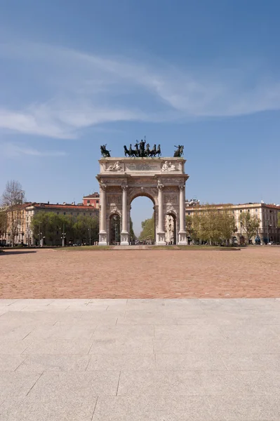 Arco della pace i MilanoArco della tempo v Miláně — Stockfoto