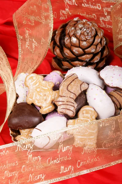 Biscoitos de gengibre de Natal sortidos — Fotografia de Stock