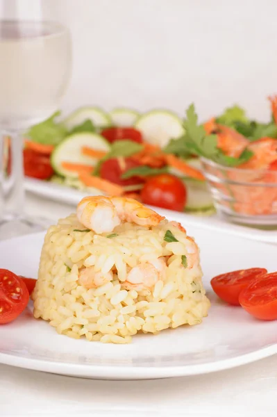 Risotto with shrimps — Stock Photo, Image
