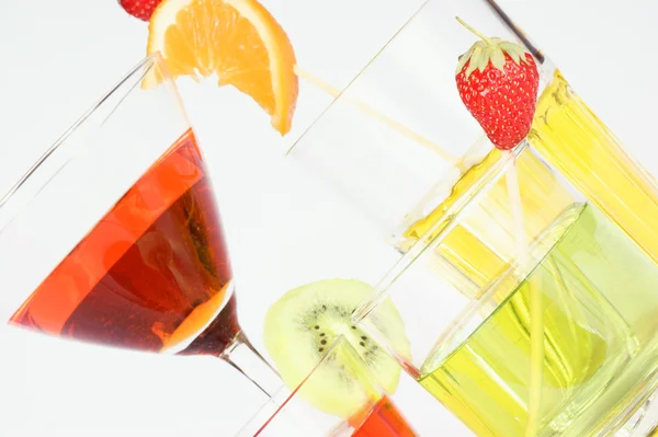 stock image Colored aperitif drinks