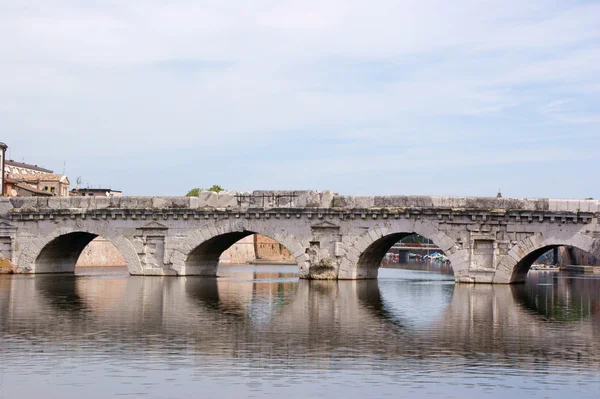 stock image The bridge of Tiberius in Rimini