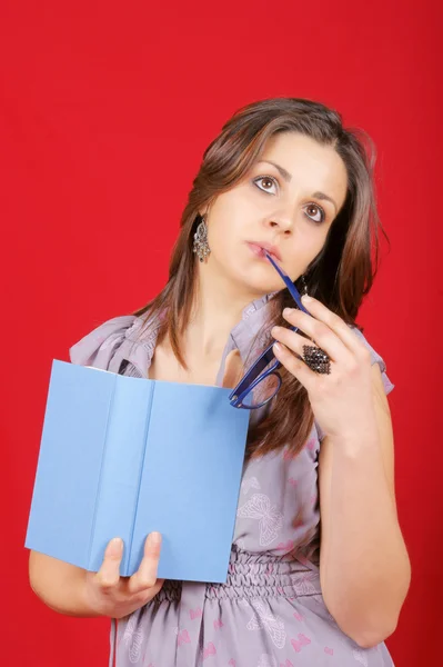 stock image Thoughtful young woman