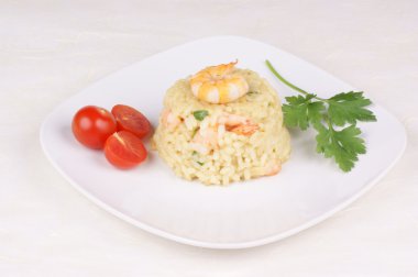 karidesli risotto