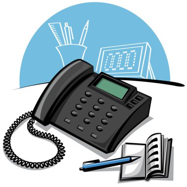Office phone clipart