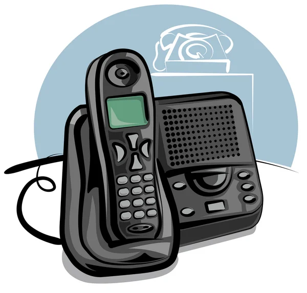 Μπαταρια ασυρματου τηλεφωνου — Διανυσματικό Αρχείο