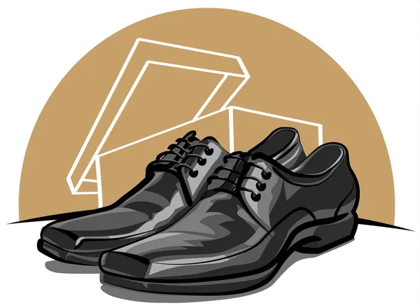 男性の靴 — ストックベクタ