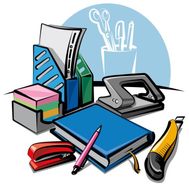 Stationery tools clipart