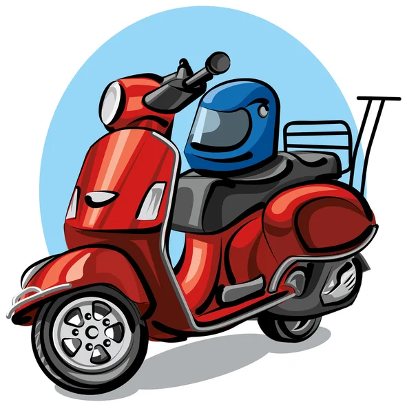 Scooter motorcycle — Stock Vector