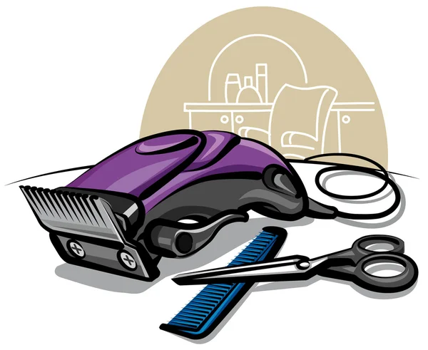 Elektrische Haarschneidemaschine — Stockvektor