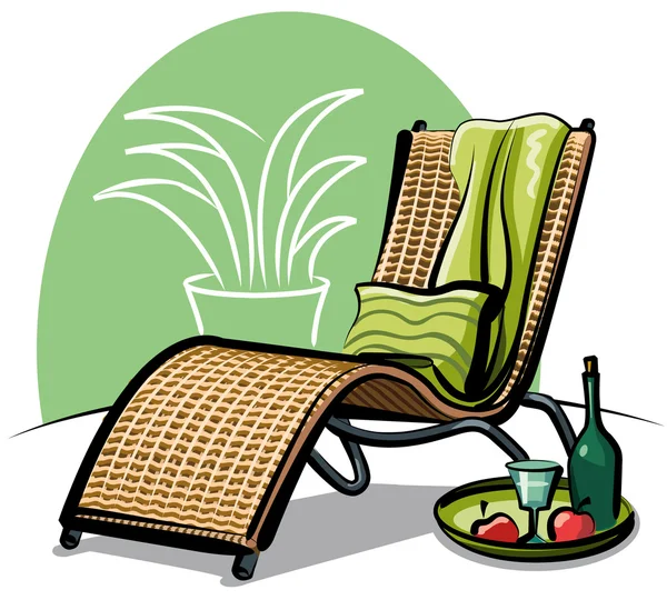 Cadeira lounge — Vetor de Stock