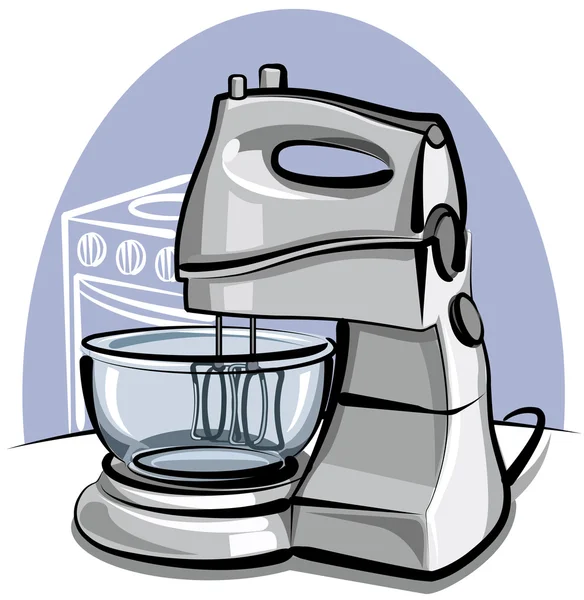 厨房电动搅拌机 — 图库矢量图片