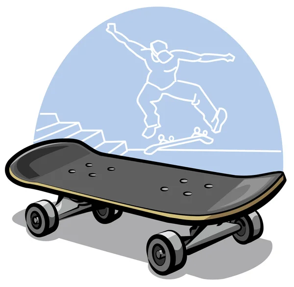 滑板 — 图库矢量图片