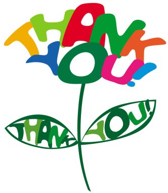 Thank You inscription clipart