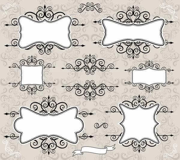 Cadres de décoration classiques — Image vectorielle