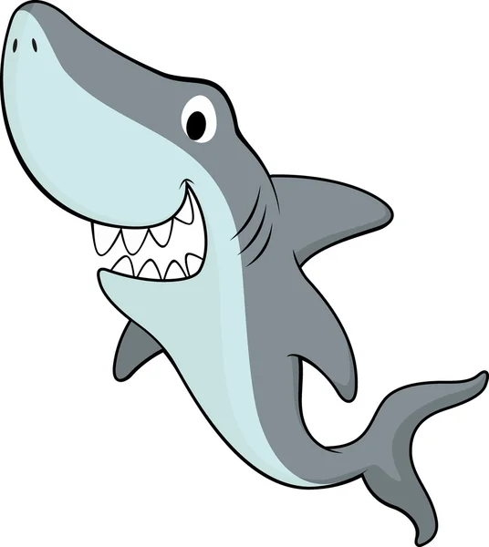 Счастливая акула — стоковый вектор