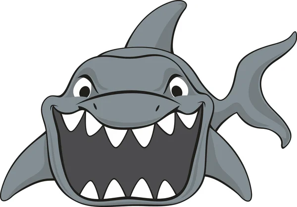 Ataque de tiburón — Vector de stock