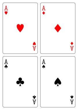 Four aces clipart