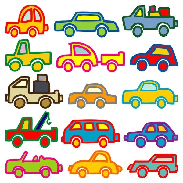 Cars and trucks — Stock Vector