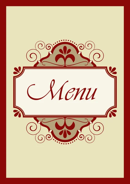 Page couverture du menu — Image vectorielle
