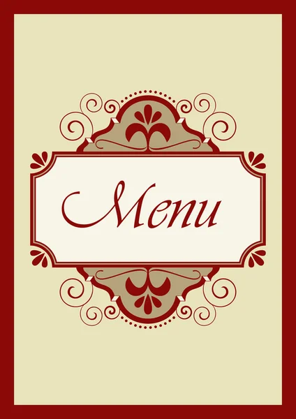 Copertina menu — Vettoriale Stock