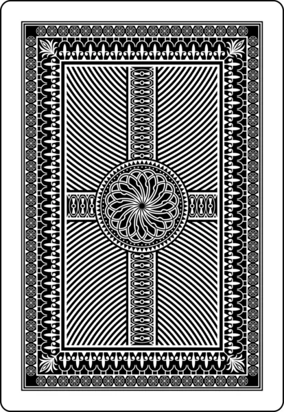 Playing card back side 62x90 mm — Stock Vector © bobyramone #10649801