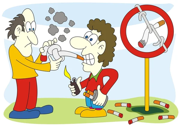 Cesser de fumer illustration — Image vectorielle
