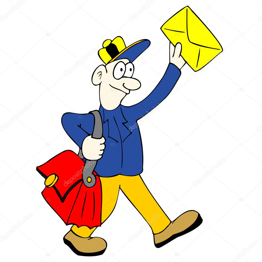 Postman — Stock Vector © bobyramone #8742144